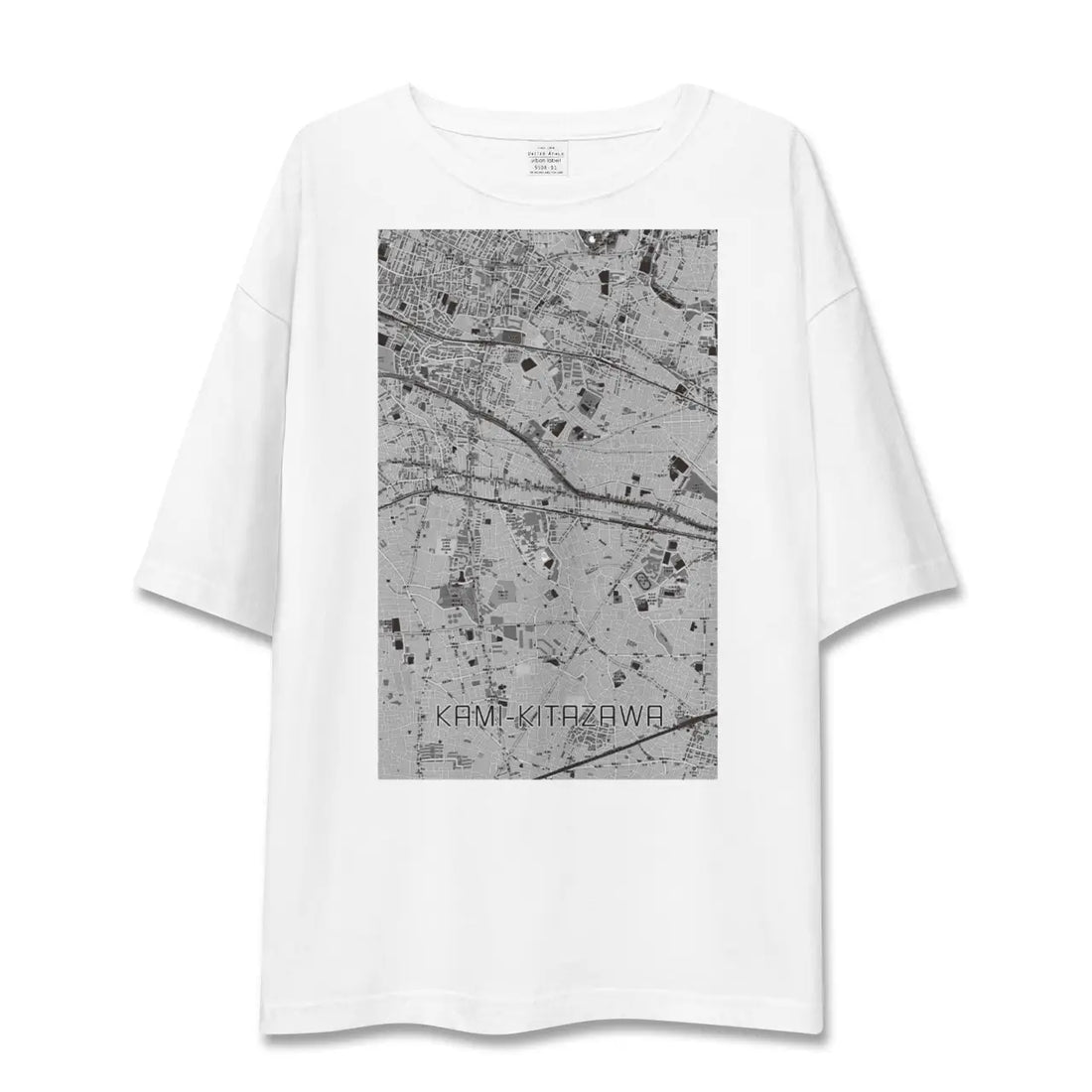 【上北沢(東京都)】地図柄ビッグシルエットTシャツ