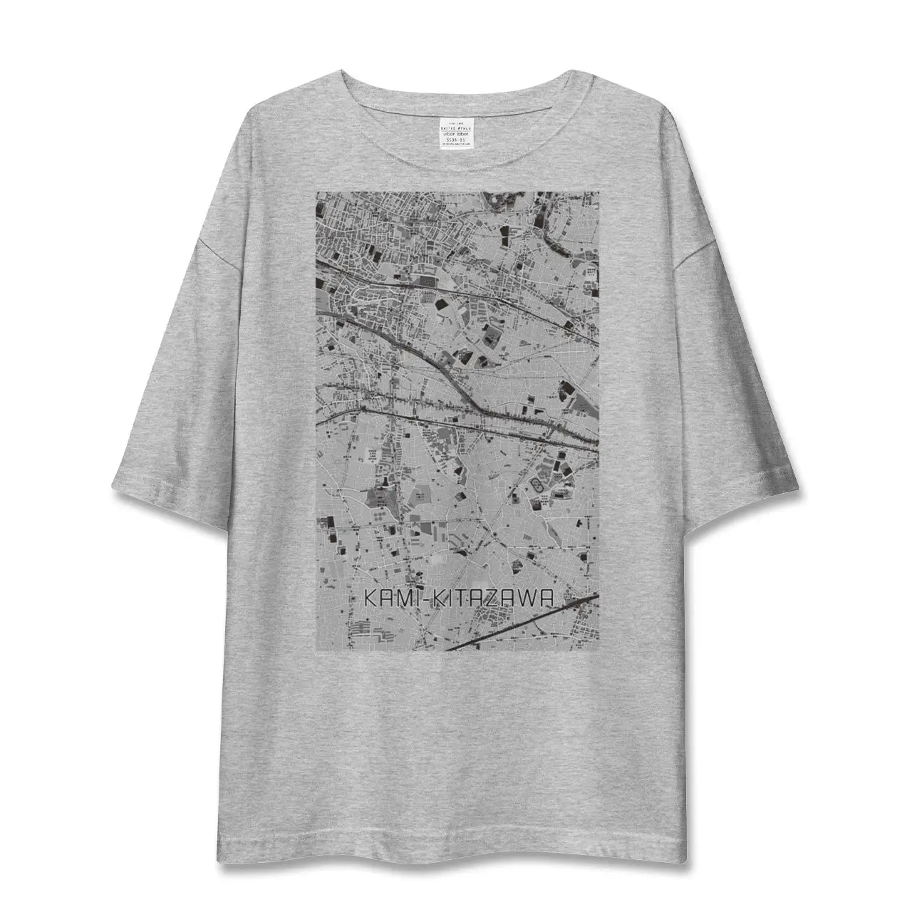 【上北沢（東京都）】地図柄ビッグシルエットTシャツ