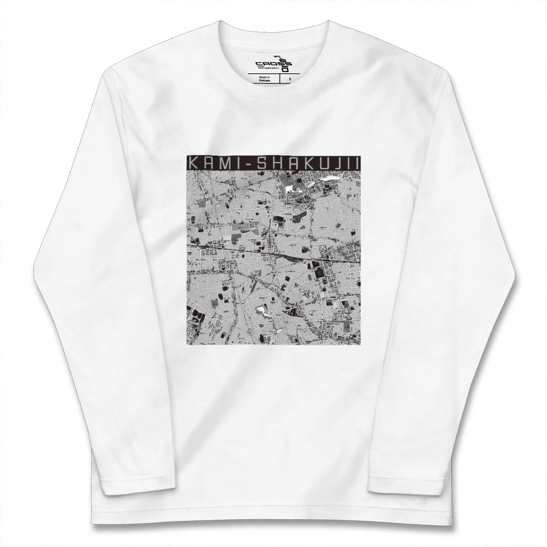 【上石神井(東京都)】地図柄ロングスリーブTシャツ