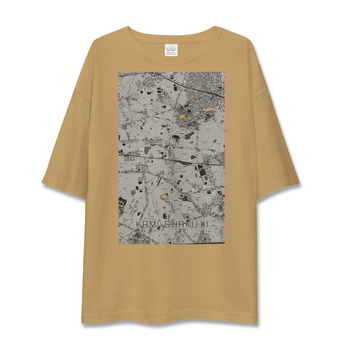 【上石神井(東京都)】地図柄ビッグシルエットTシャツ