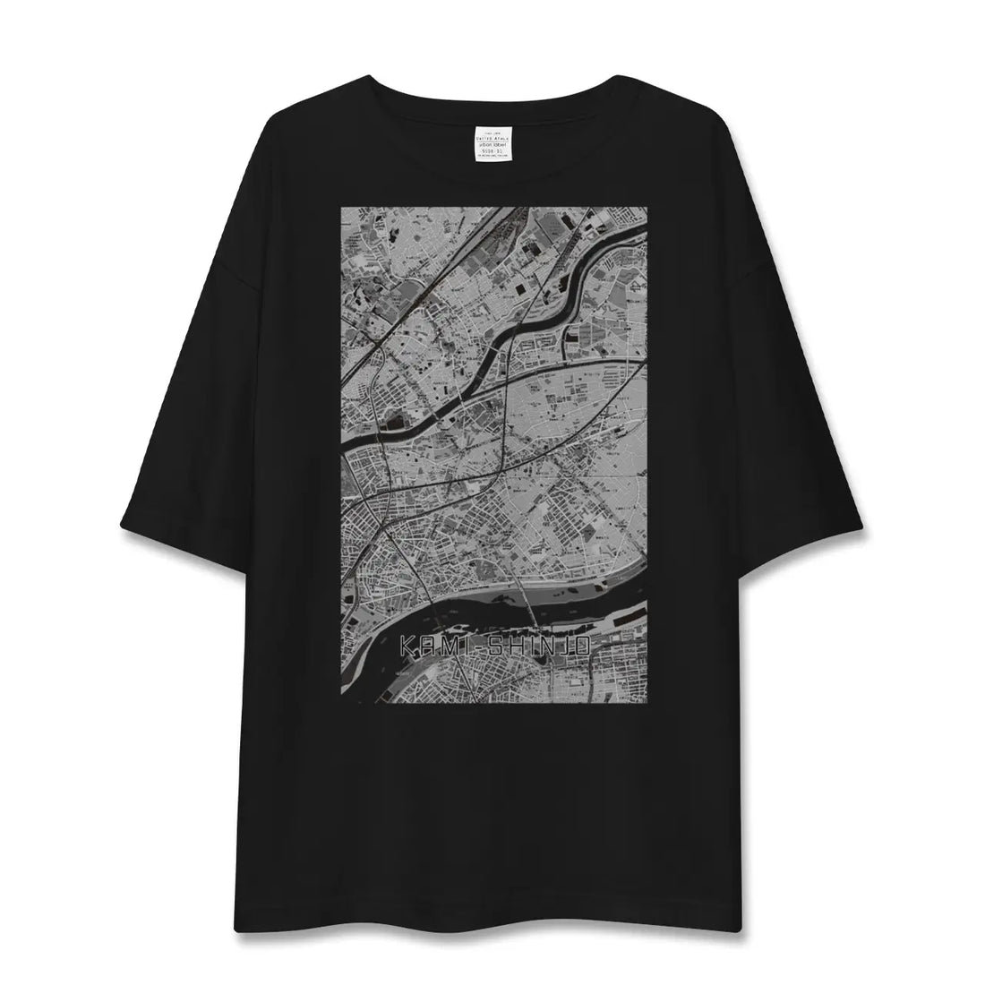 【上新庄(大阪府)】地図柄ビッグシルエットTシャツ