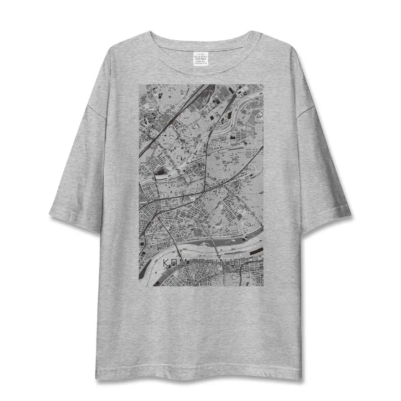 【上新庄（大阪府）】地図柄ビッグシルエットTシャツ