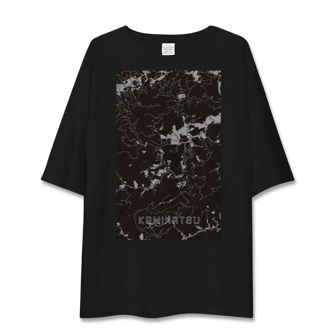 【上勝(徳島県)】地図柄ビッグシルエットTシャツ