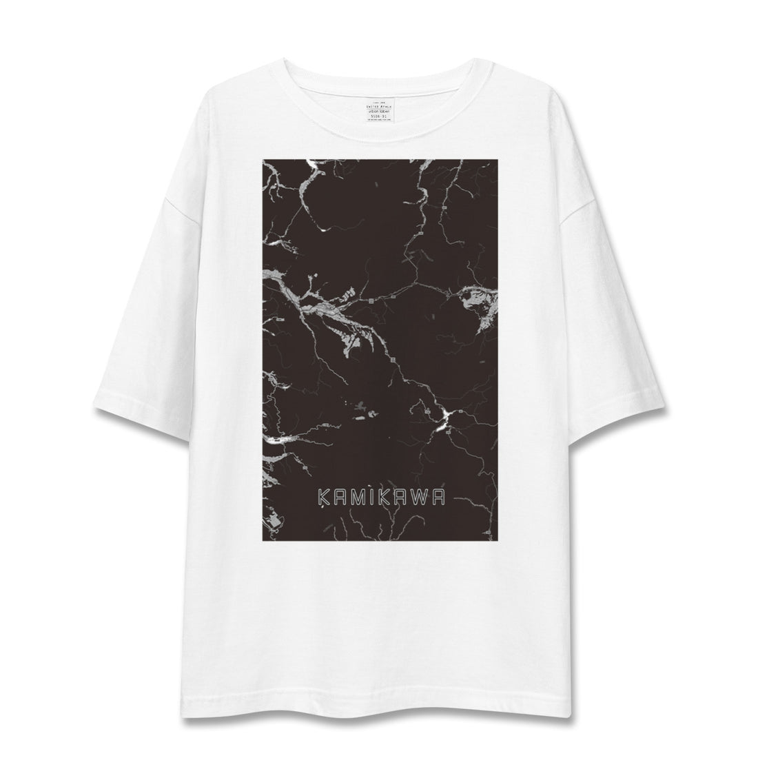 【上川(北海道)】地図柄ビッグシルエットTシャツ