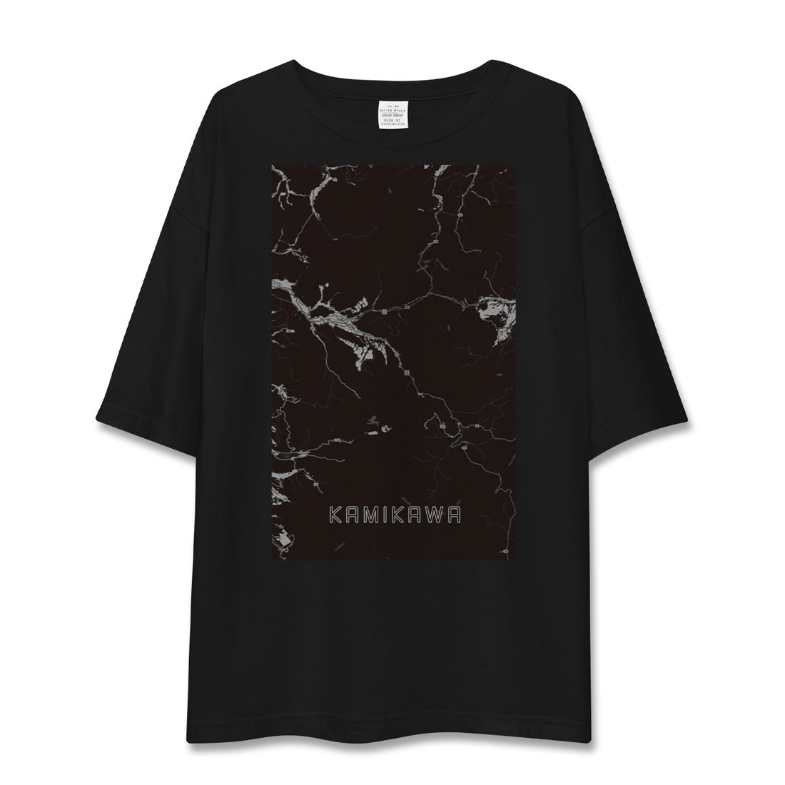 【上川(北海道)】地図柄ビッグシルエットTシャツ