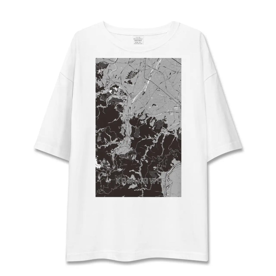 【神川(埼玉県)】地図柄ビッグシルエットTシャツ