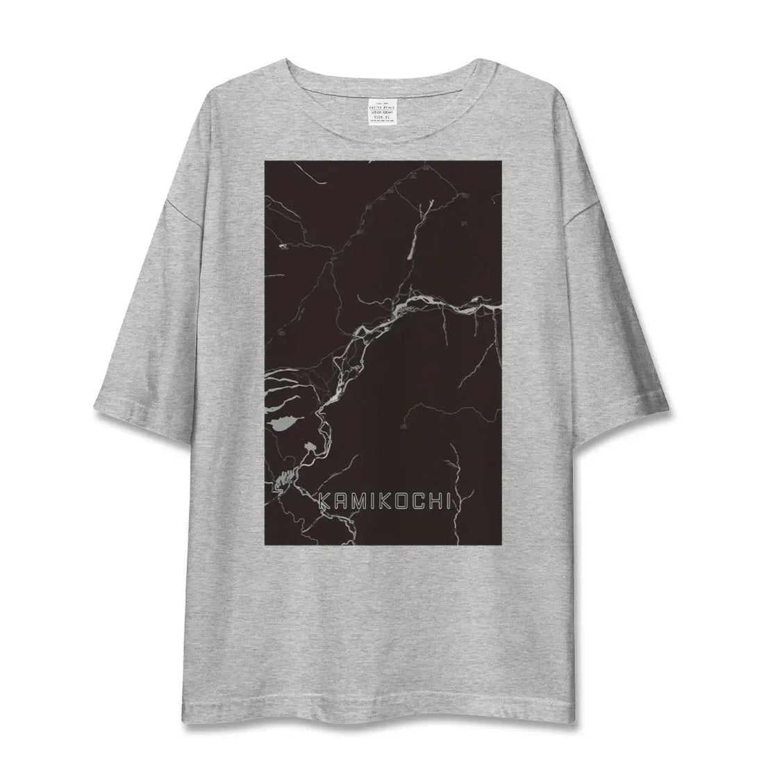 【上高地（長野県）】地図柄ビッグシルエットTシャツ