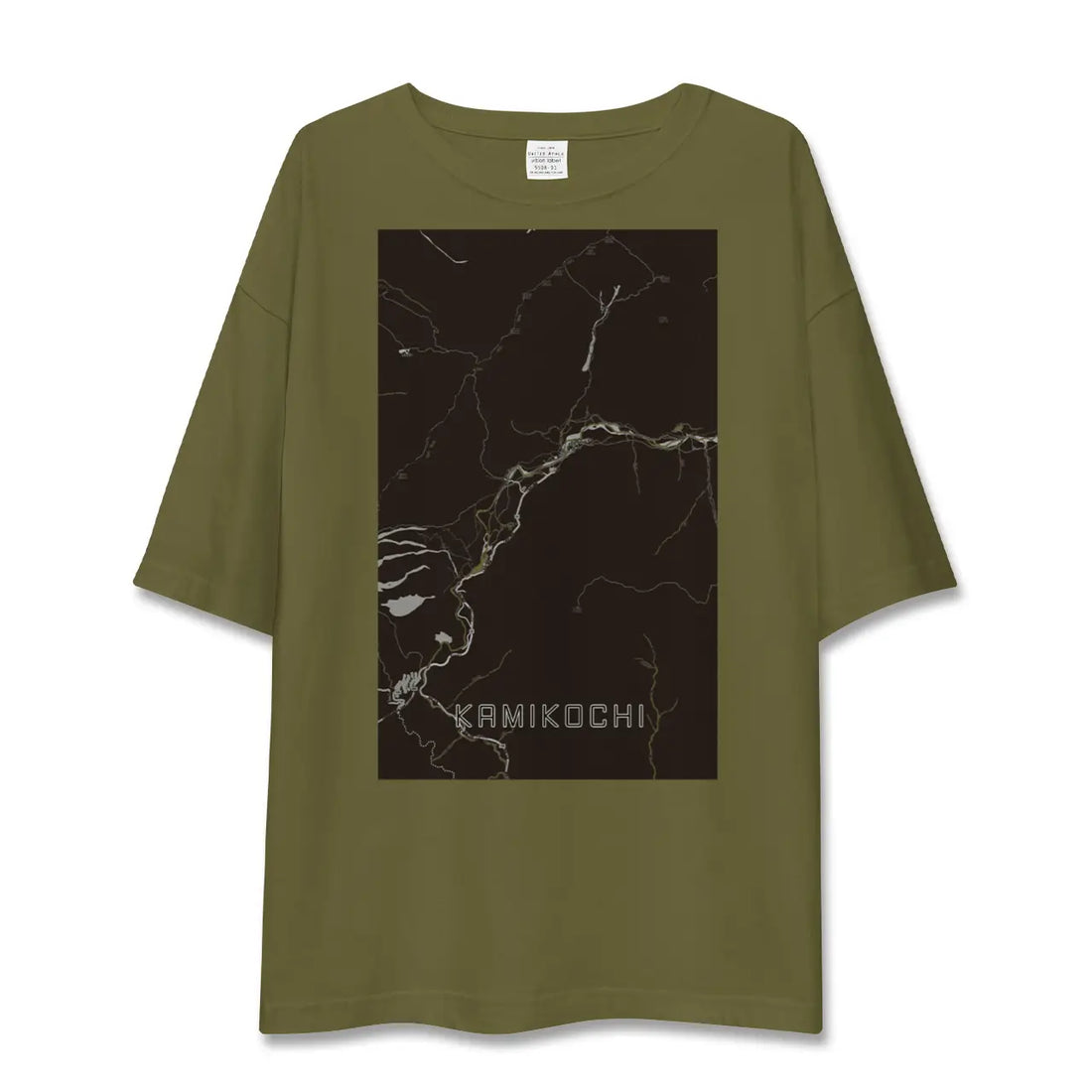 【上高地(長野県)】地図柄ビッグシルエットTシャツ