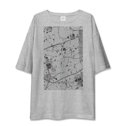 【上町（東京都）】地図柄ビッグシルエットTシャツ