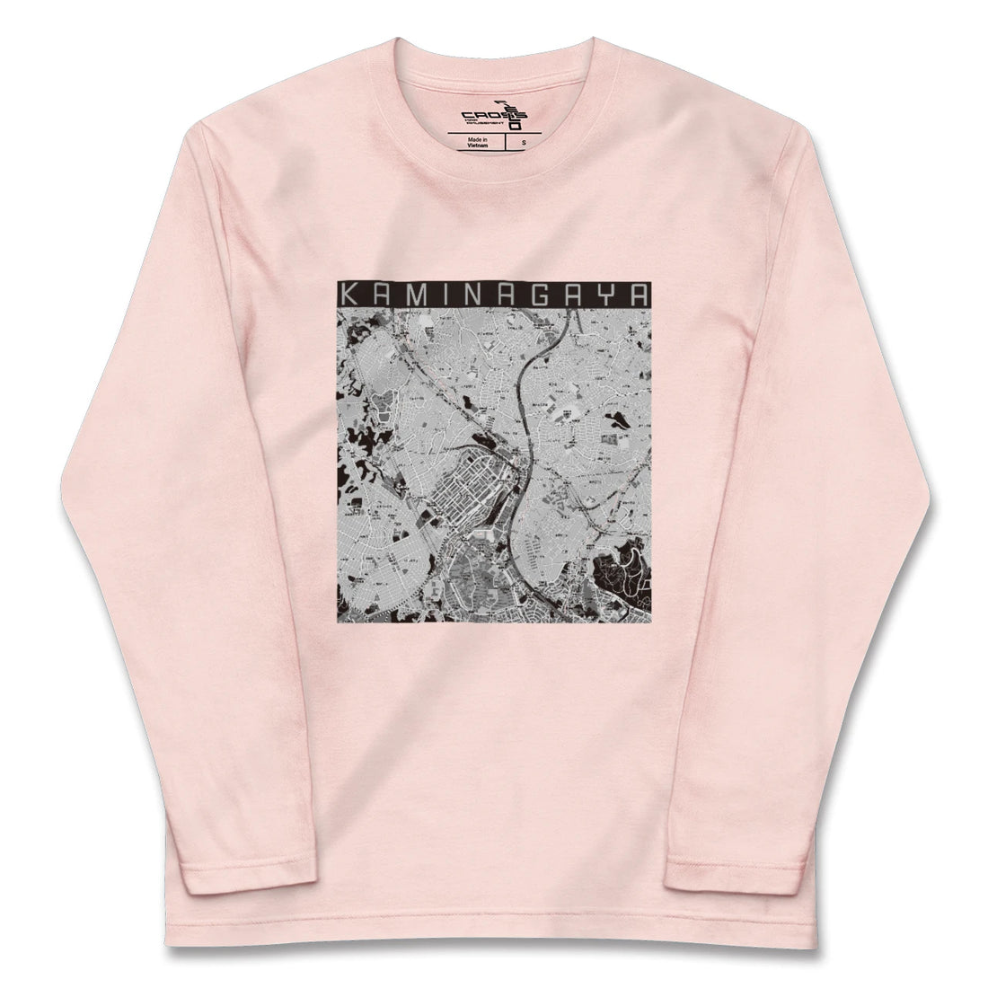 【上永谷(神奈川県)】地図柄ロングスリーブTシャツ