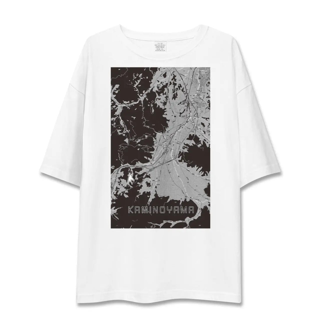 【上山(山形県)】地図柄ビッグシルエットTシャツ