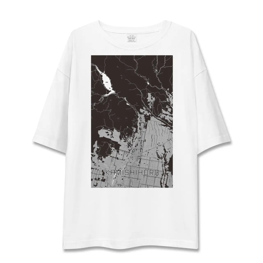 【上士幌(北海道)】地図柄ビッグシルエットTシャツ