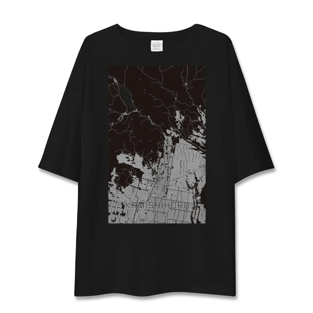 【上士幌(北海道)】地図柄ビッグシルエットTシャツ