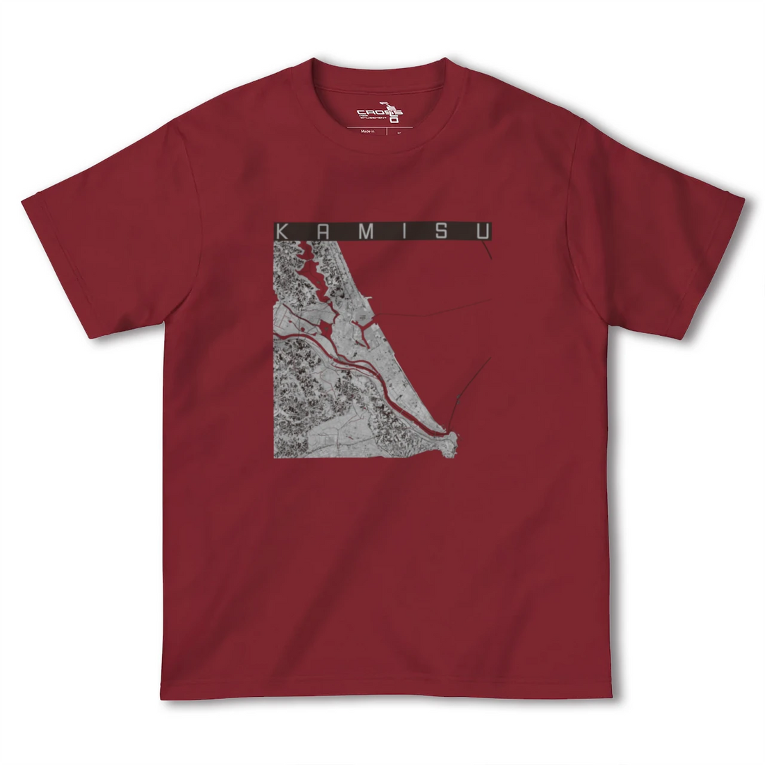 【神栖2(茨城県)】地図柄ヘビーウェイトTシャツ