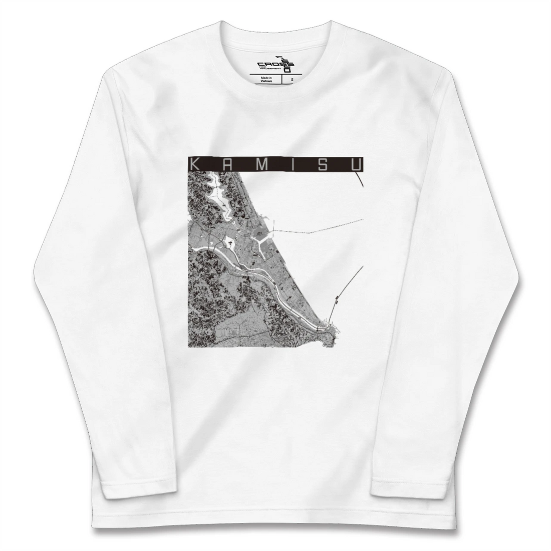 【神栖2(茨城県)】地図柄ロングスリーブTシャツ