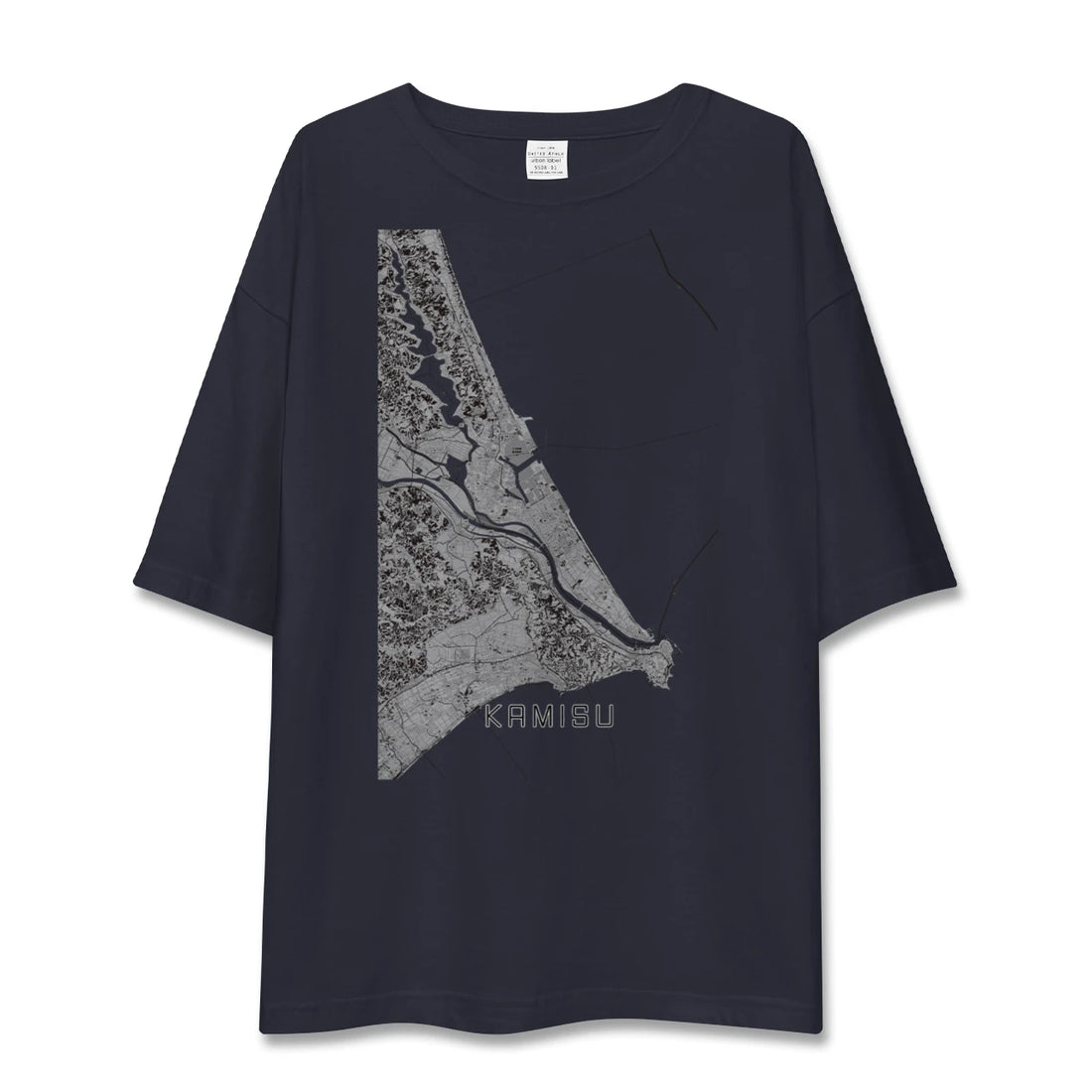 【神栖2（茨城県）】地図柄ビッグシルエットTシャツ