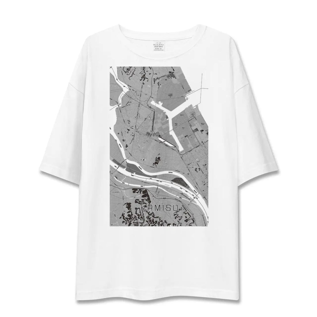 【神栖（茨城県）】地図柄ビッグシルエットTシャツ