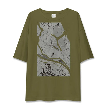 【神栖（茨城県）】地図柄ビッグシルエットTシャツ