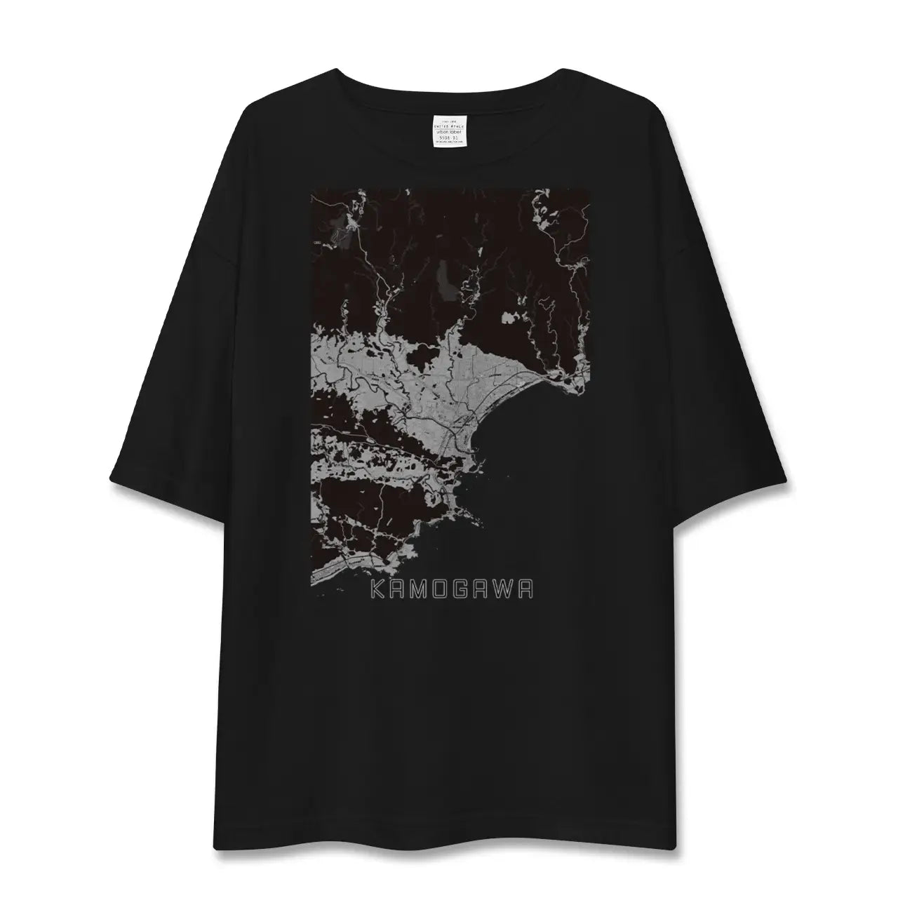 【鴨川（千葉県）】地図柄ビッグシルエットTシャツ