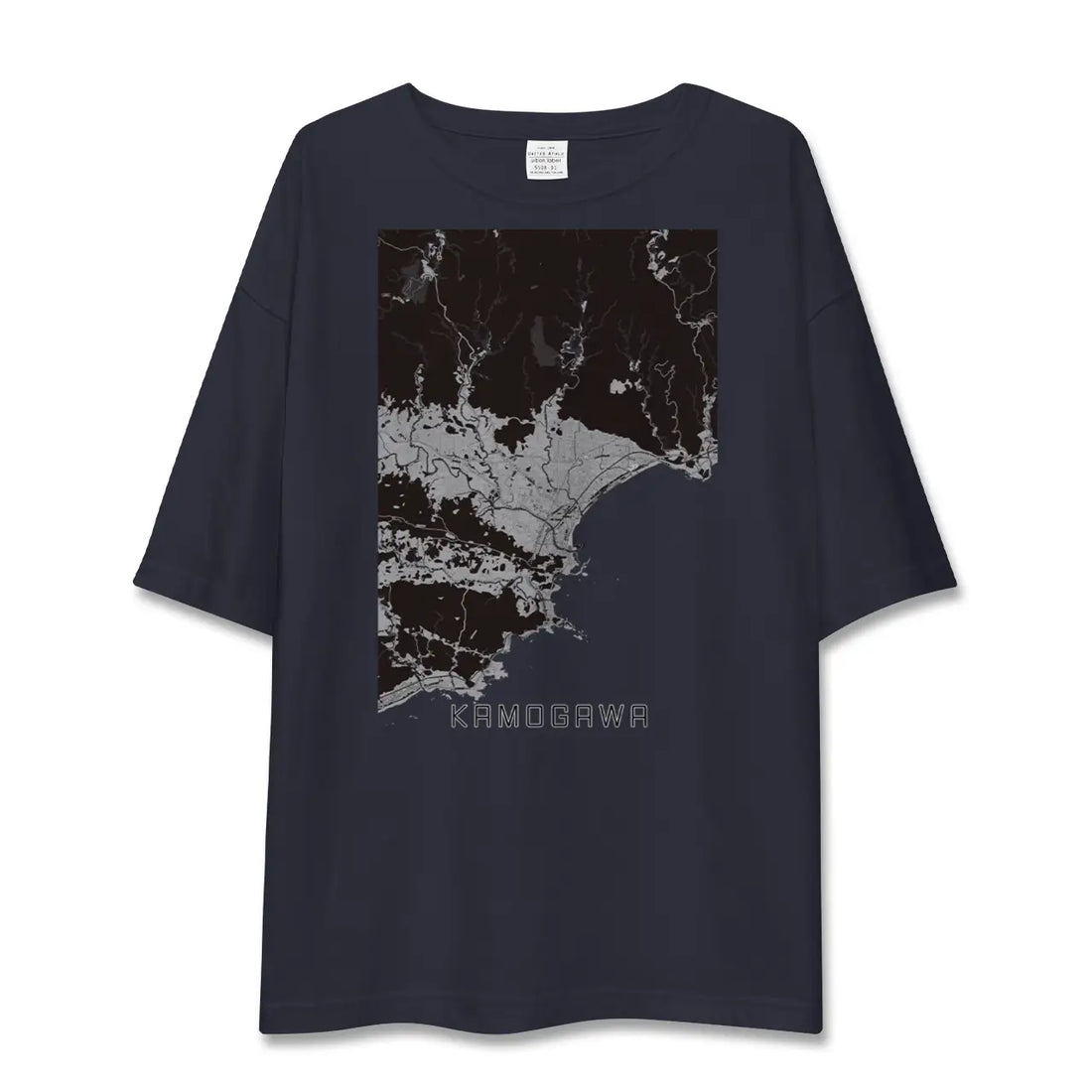 【鴨川(千葉県)】地図柄ビッグシルエットTシャツ