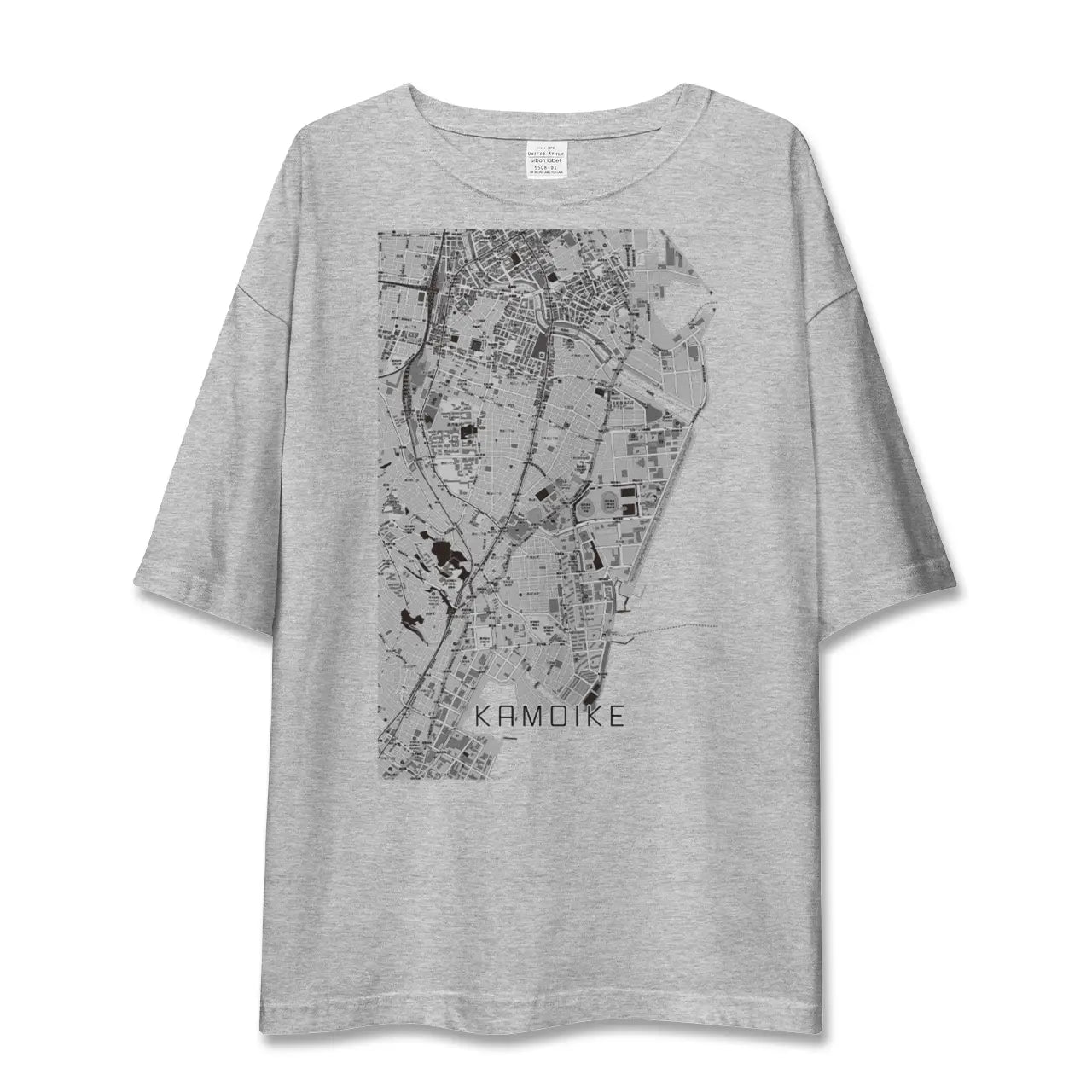 【鴨池（鹿児島県）】地図柄ビッグシルエットTシャツ