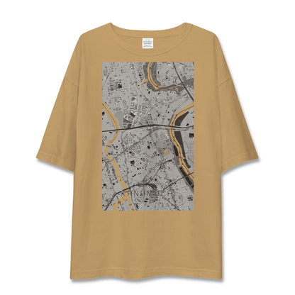 【金町（東京都）】地図柄ビッグシルエットTシャツ