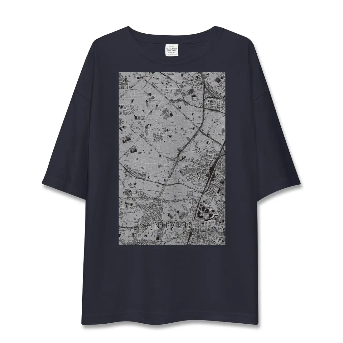 【要町（東京都）】地図柄ビッグシルエットTシャツ