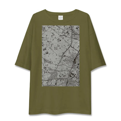 【要町（東京都）】地図柄ビッグシルエットTシャツ