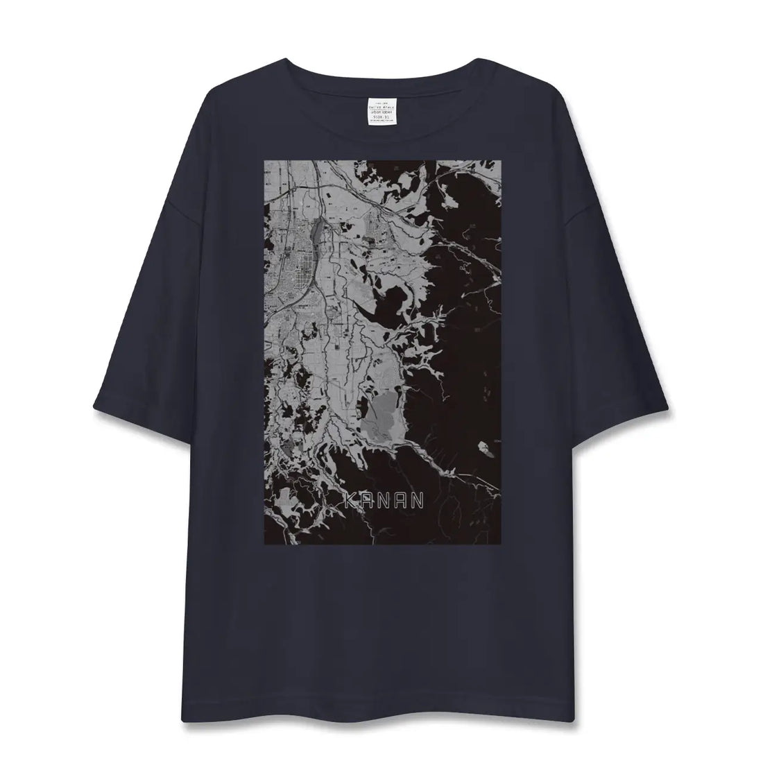 【河南（大阪府）】地図柄ビッグシルエットTシャツ