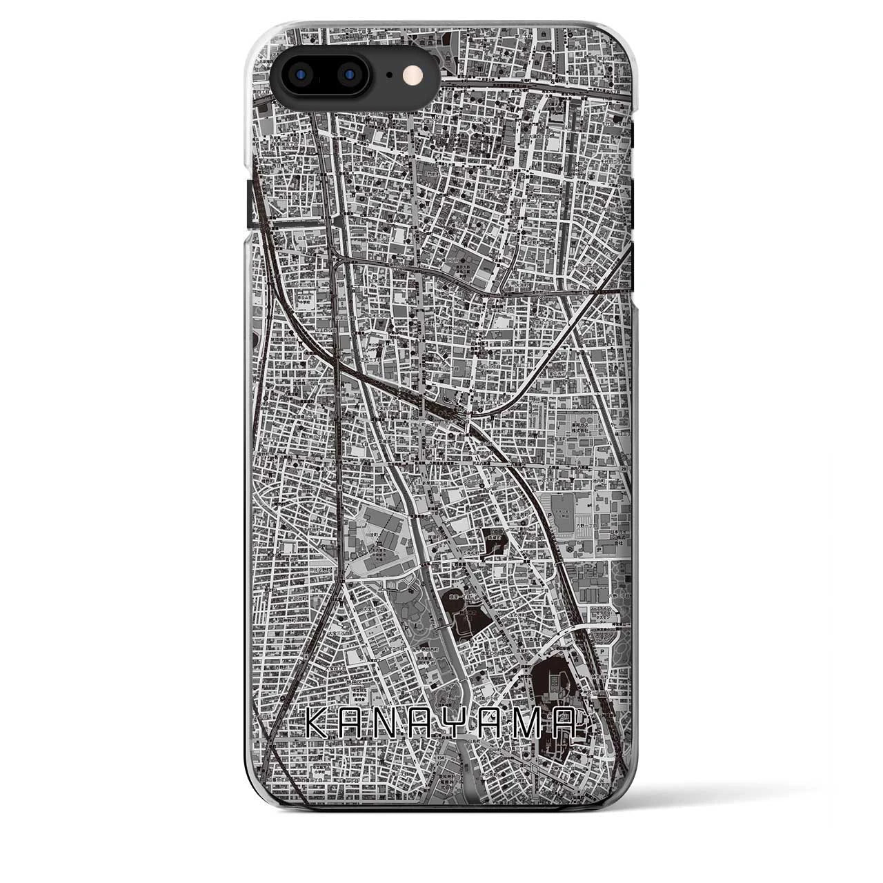 【金山】地図柄iPhoneケース（クリアタイプ・モノトーン）iPhone 8Plus /7Plus / 6sPlus / 6Plus 用