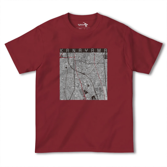 【金山（愛知県）】地図柄ヘビーウェイトTシャツ