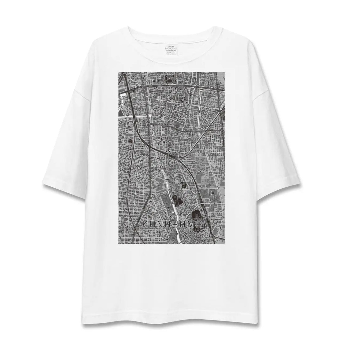 【金山（愛知県）】地図柄ビッグシルエットTシャツ