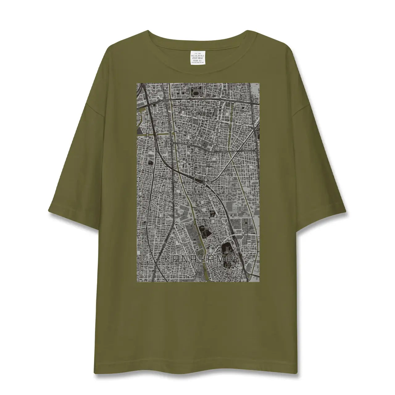 【金山（愛知県）】地図柄ビッグシルエットTシャツ