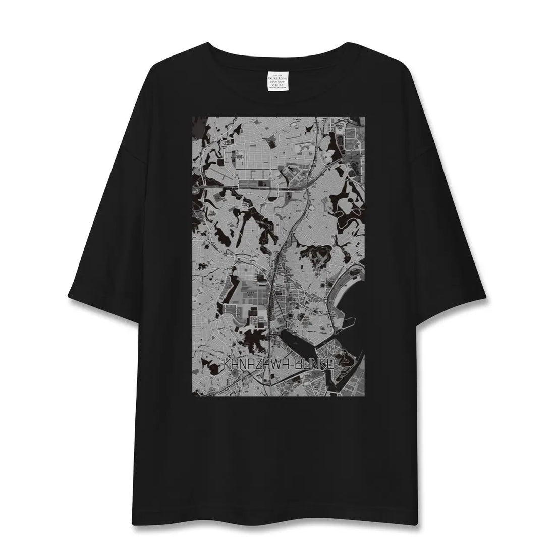 【金沢文庫(神奈川県)】地図柄ビッグシルエットTシャツ