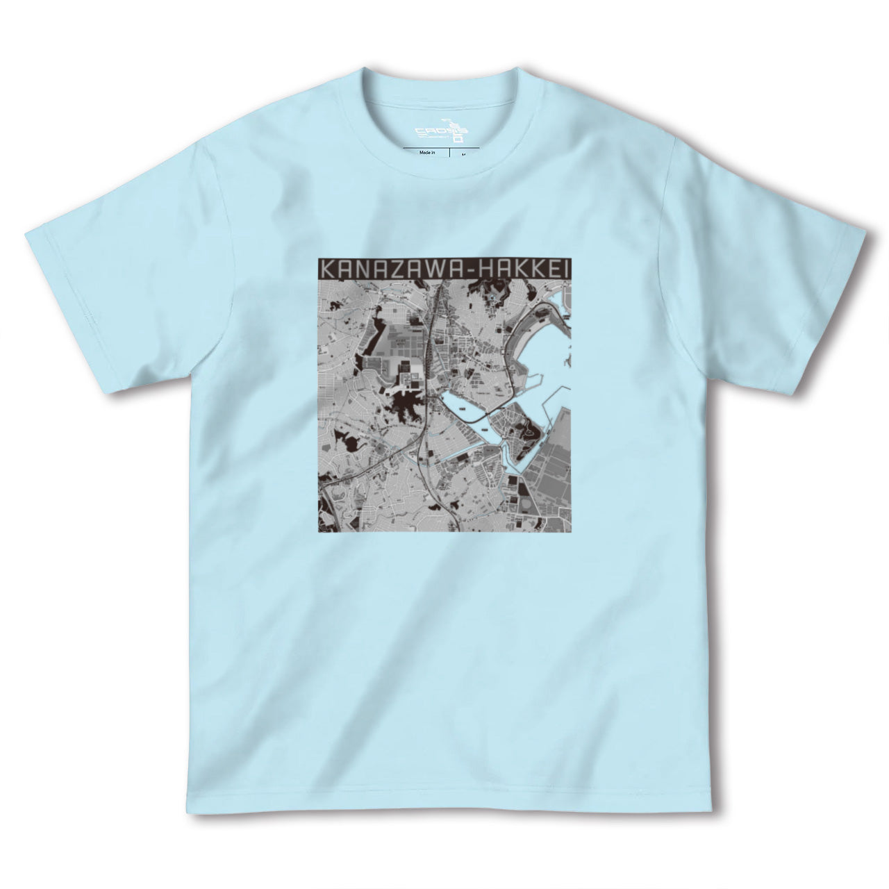 【金沢八景（神奈川県）】地図柄ヘビーウェイトTシャツ