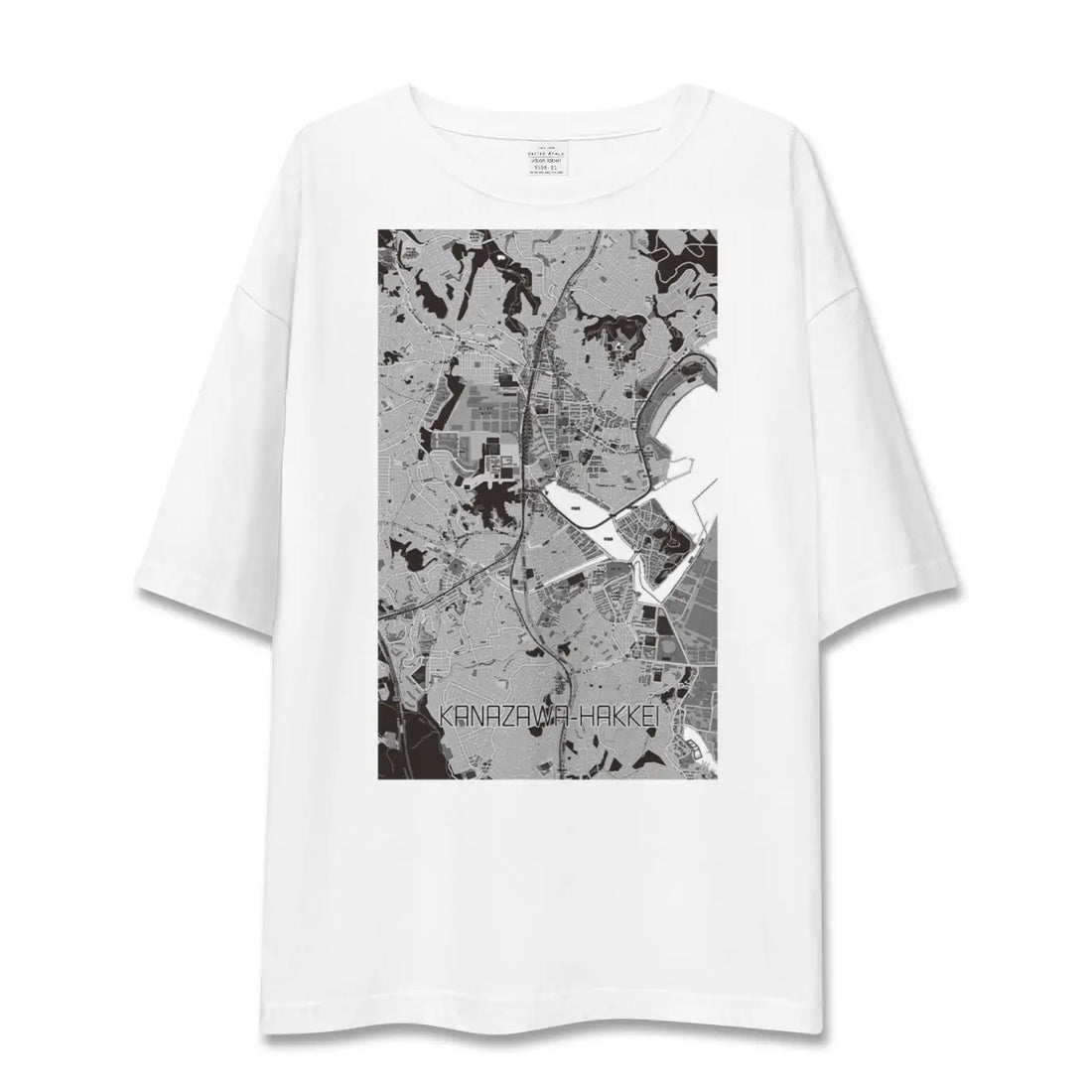 【金沢八景(神奈川県)】地図柄ビッグシルエットTシャツ