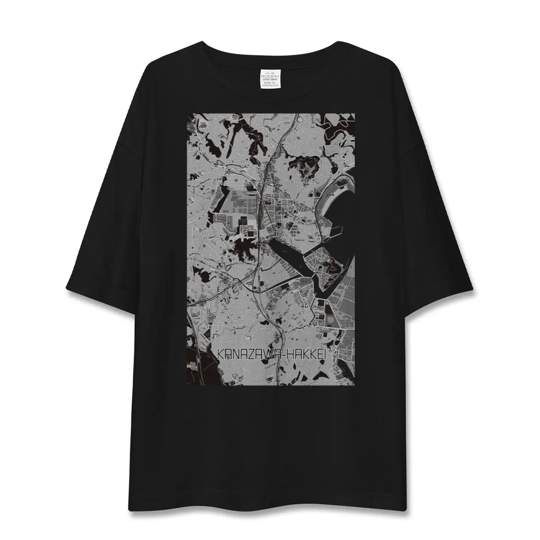 【金沢八景（神奈川県）】地図柄ビッグシルエットTシャツ
