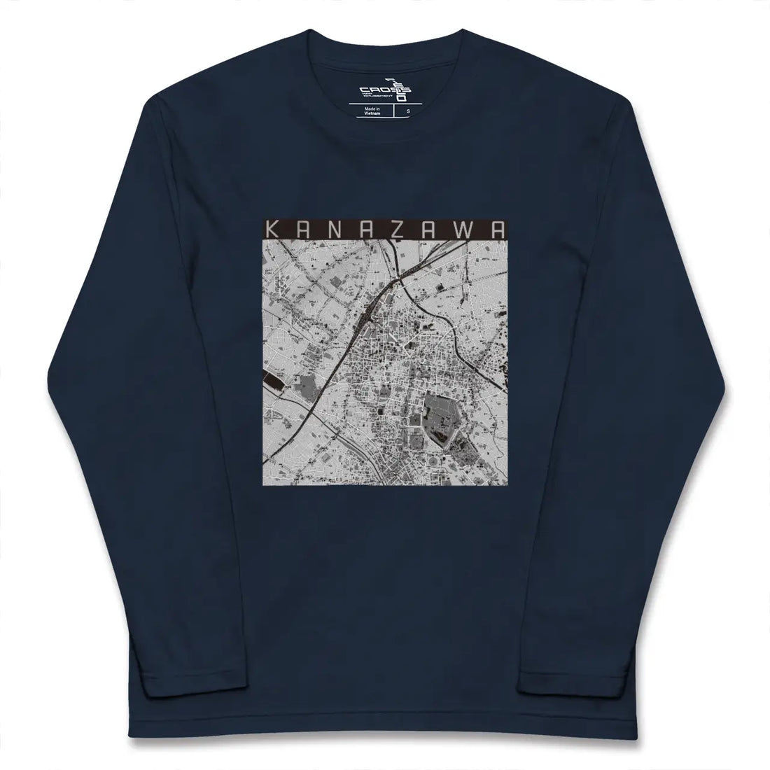 【金沢(石川県)】地図柄ロングスリーブTシャツ