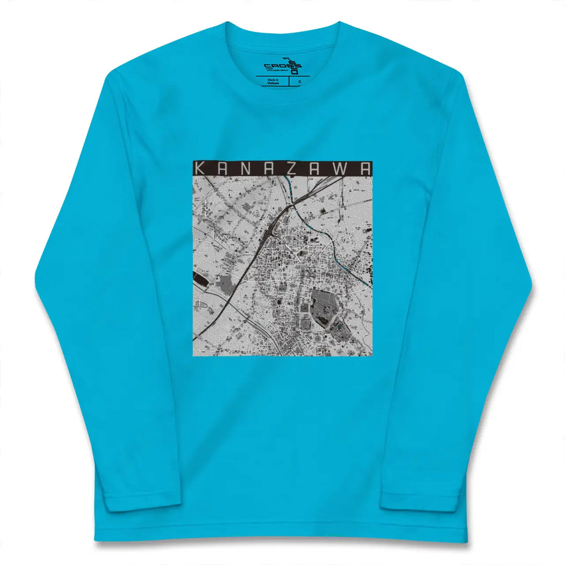 【金沢(石川県)】地図柄ロングスリーブTシャツ