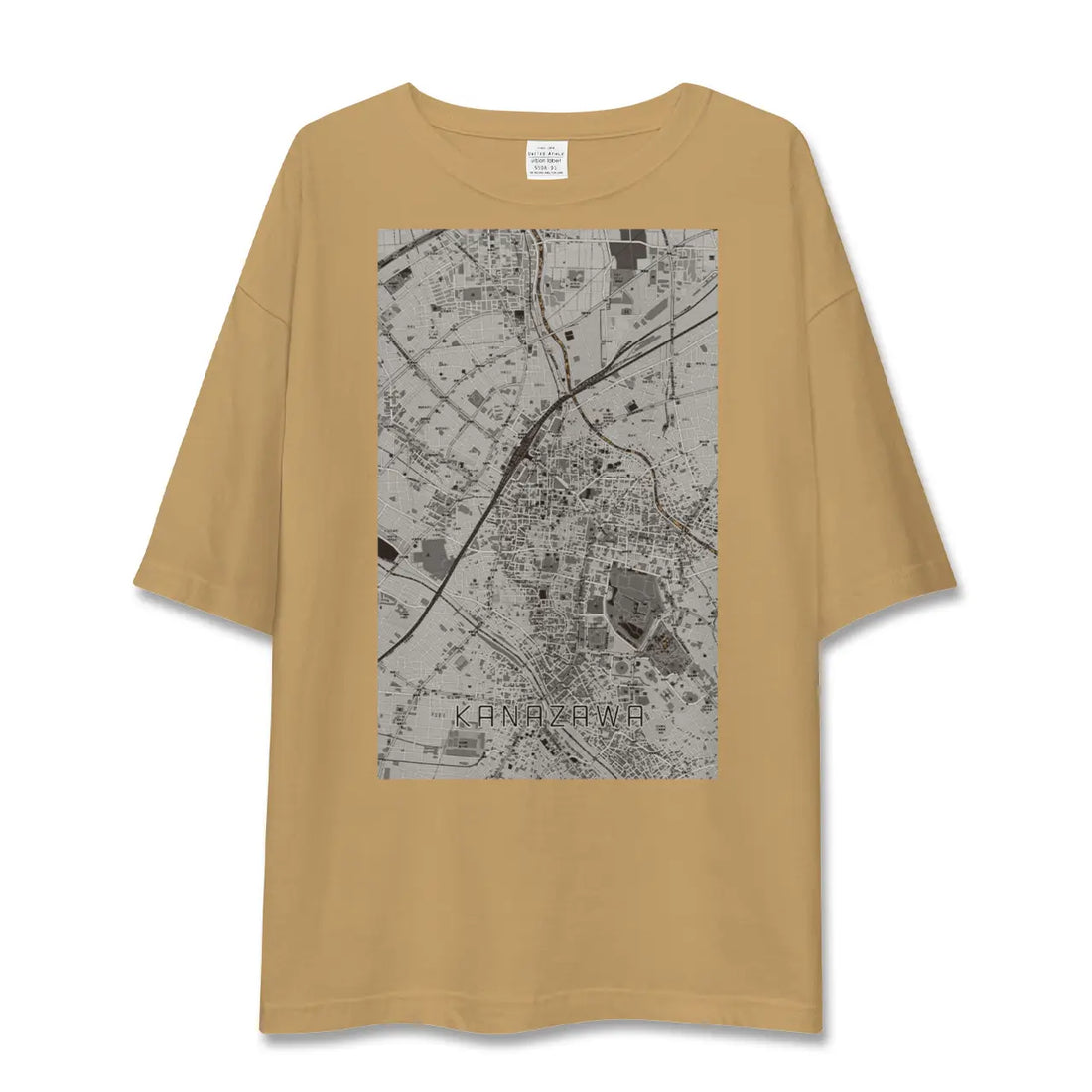 【金沢(石川県)】地図柄ビッグシルエットTシャツ