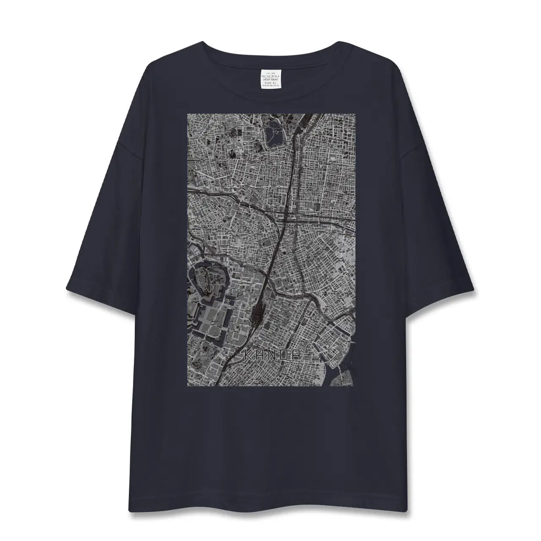 【神田（東京都）】地図柄ビッグシルエットTシャツ