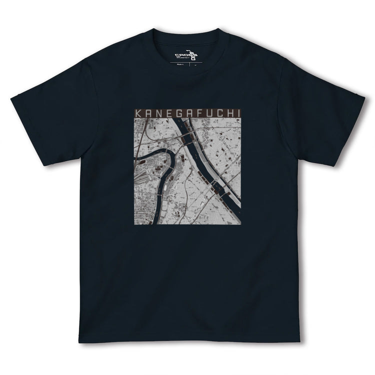 【鐘ヶ淵（東京都）】地図柄ヘビーウェイトTシャツ
