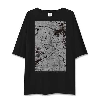 【金ケ崎（岩手県）】地図柄ビッグシルエットTシャツ