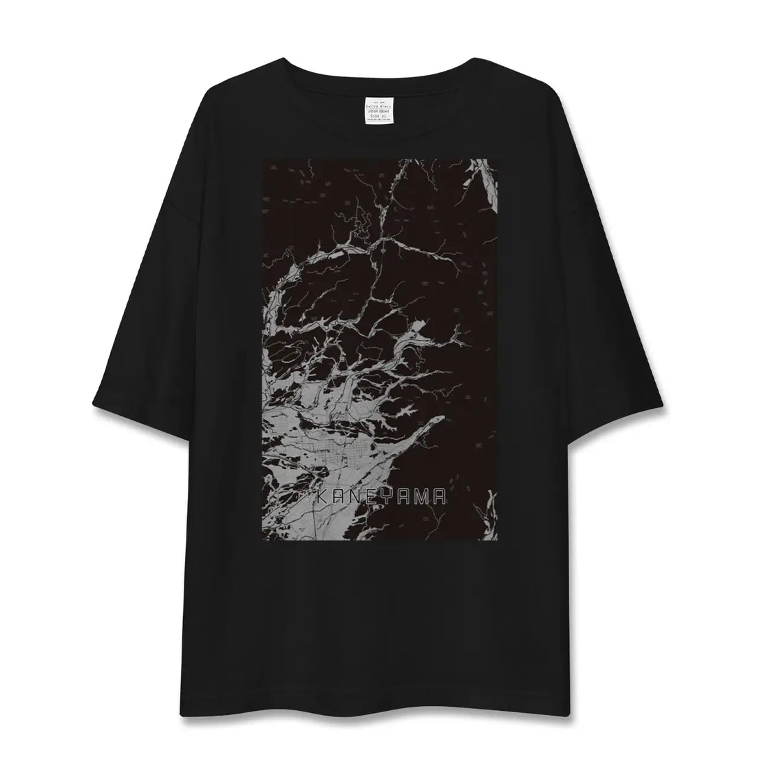 【金山(山形県)(山形県)】地図柄ビッグシルエットTシャツ