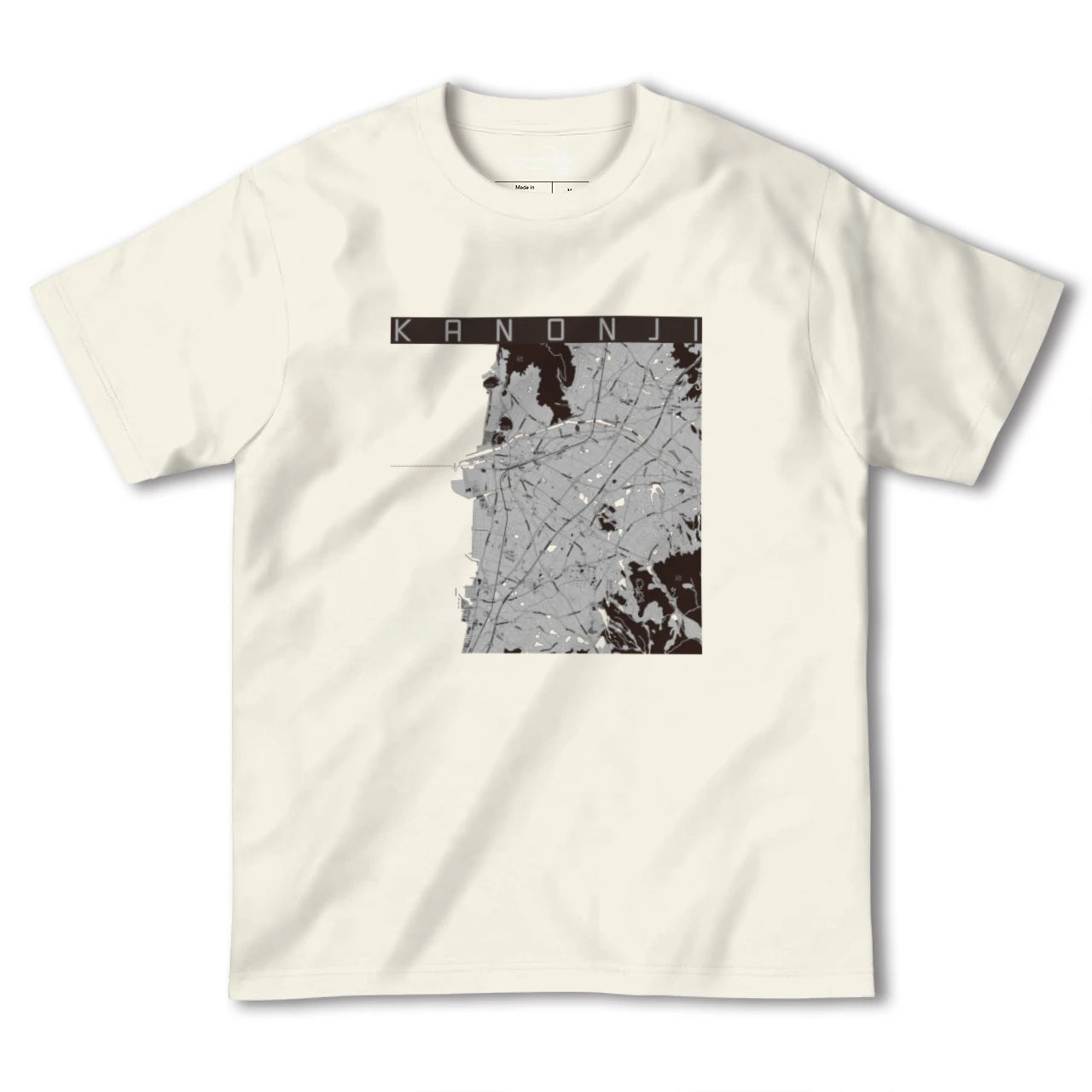 【観音寺（香川県）】地図柄ヘビーウェイトTシャツ