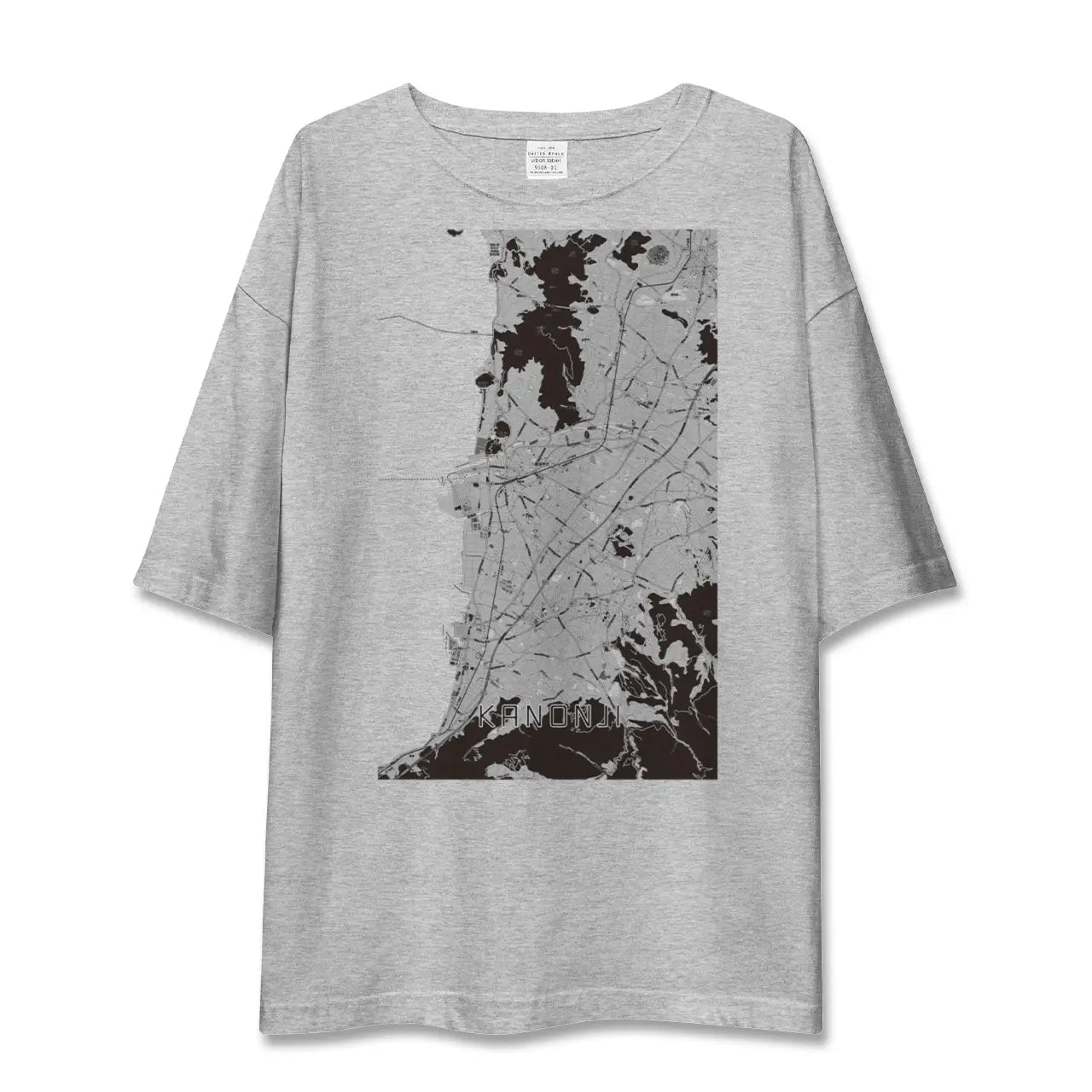 【観音寺（香川県）】地図柄ビッグシルエットTシャツ
