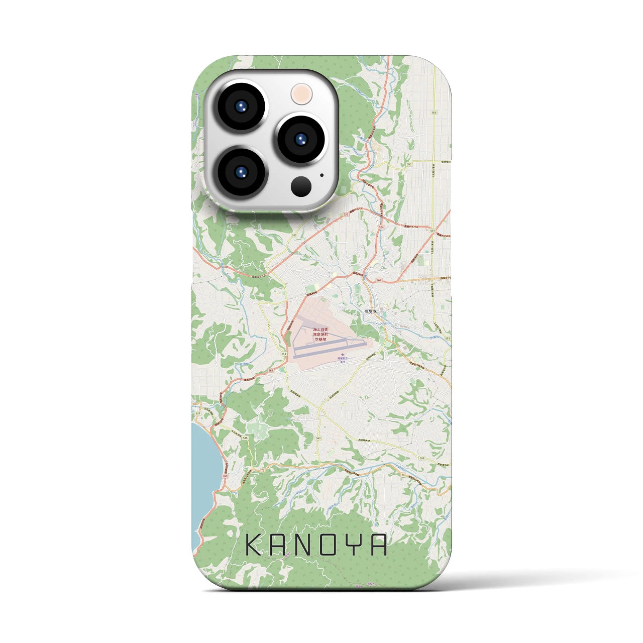 【鹿屋】地図柄iPhoneケース（バックカバータイプ・ナチュラル）iPhone 13 Pro 用
