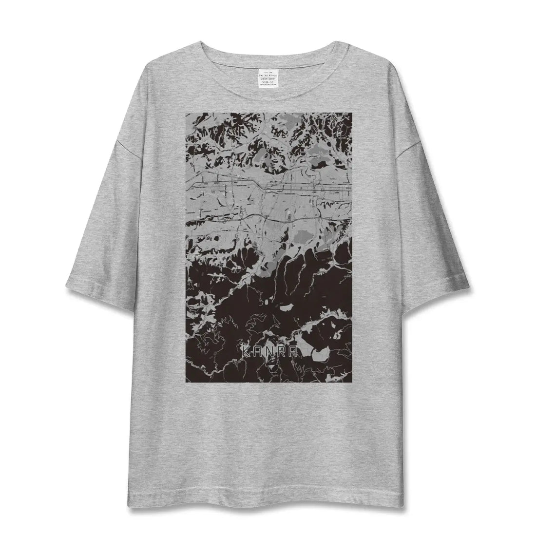 【甘楽（群馬県）】地図柄ビッグシルエットTシャツ