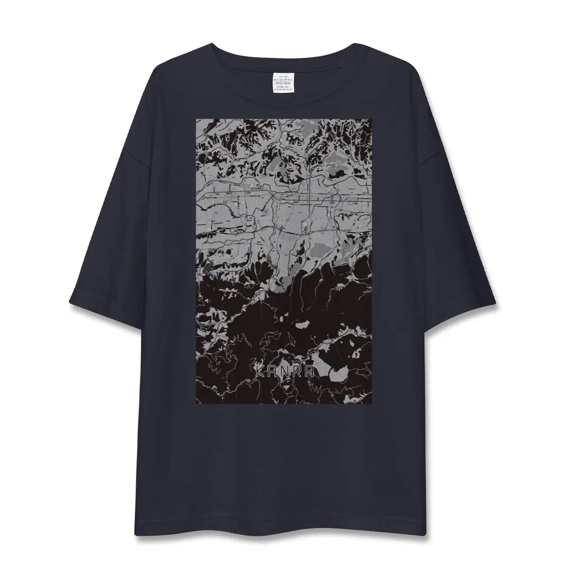 【甘楽（群馬県）】地図柄ビッグシルエットTシャツ