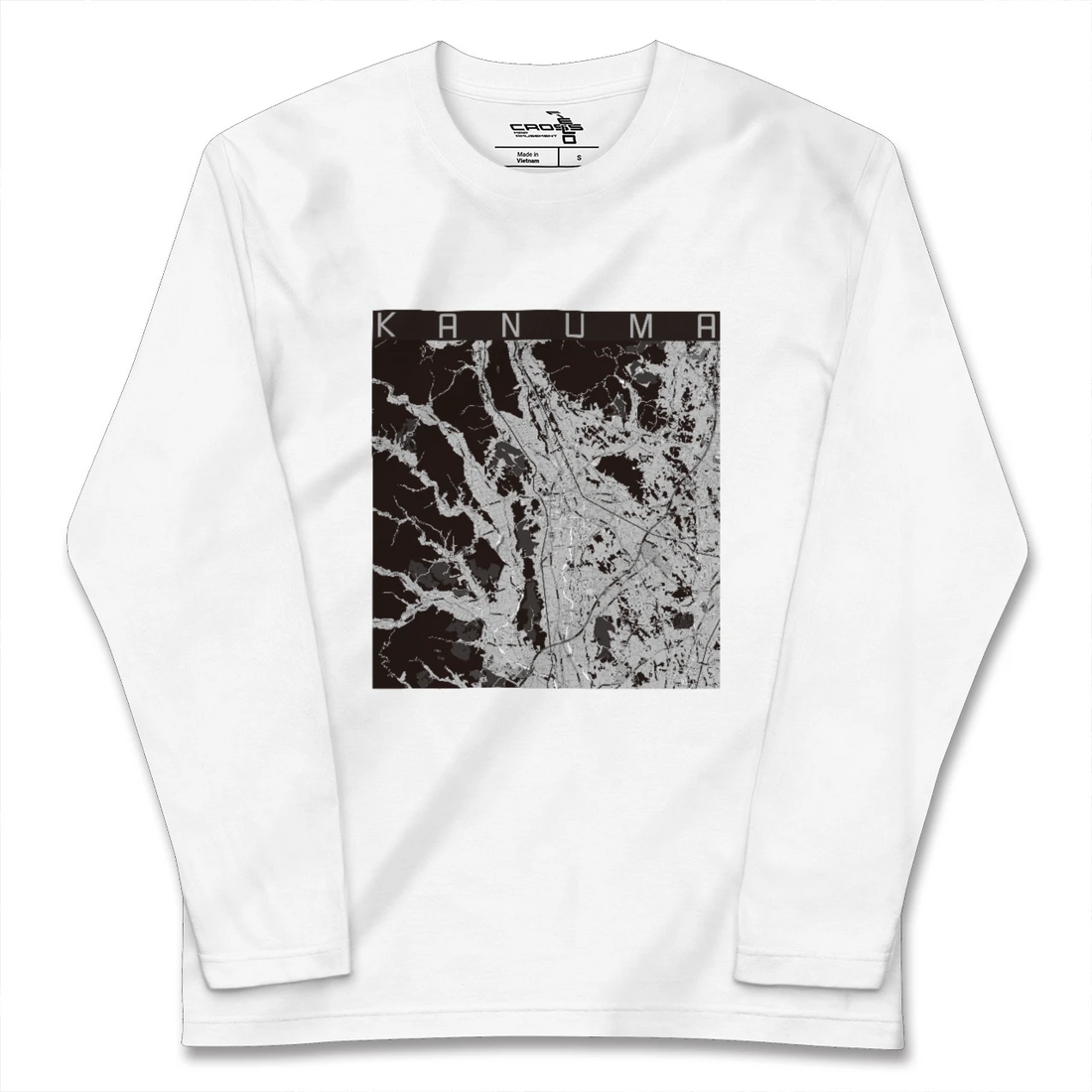 【鹿沼(栃木県)】地図柄ロングスリーブTシャツ